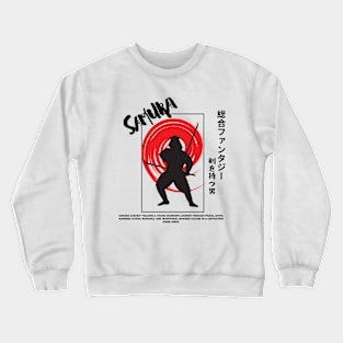 SAMURAI NINJA Letter Graphic Crewneck Sweatshirt